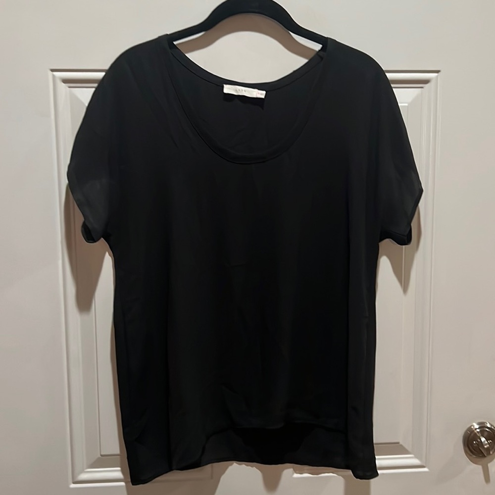 Lush xs black dress short sleeve shirt